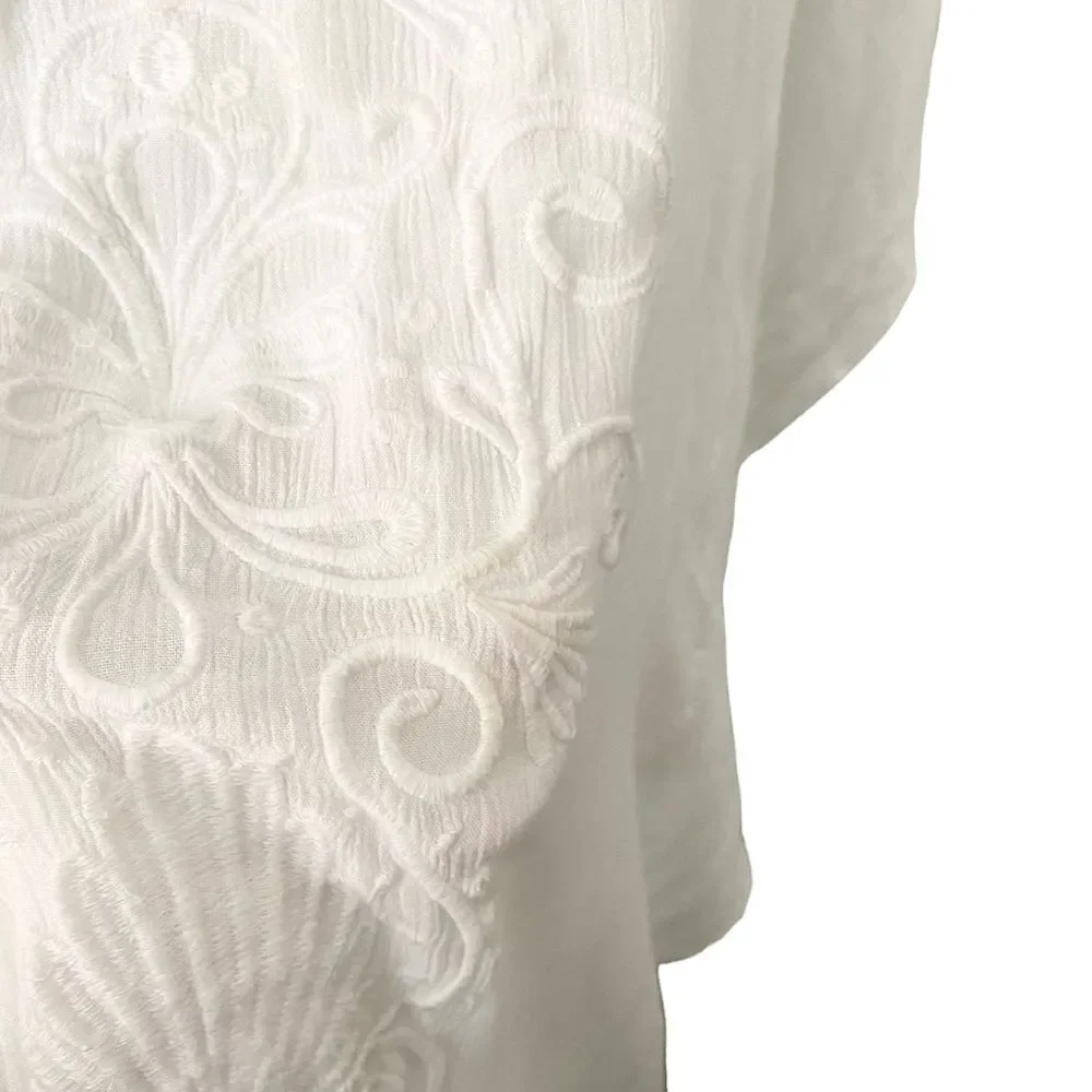 Lilly Pulitzer Mella Maxi Coverup In Resort White in Size S/M - Picture 10 of 11